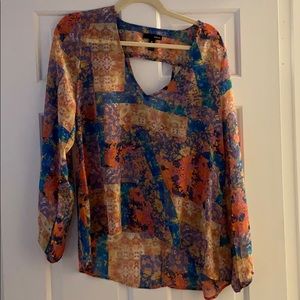 Colorful Aqua top size medium